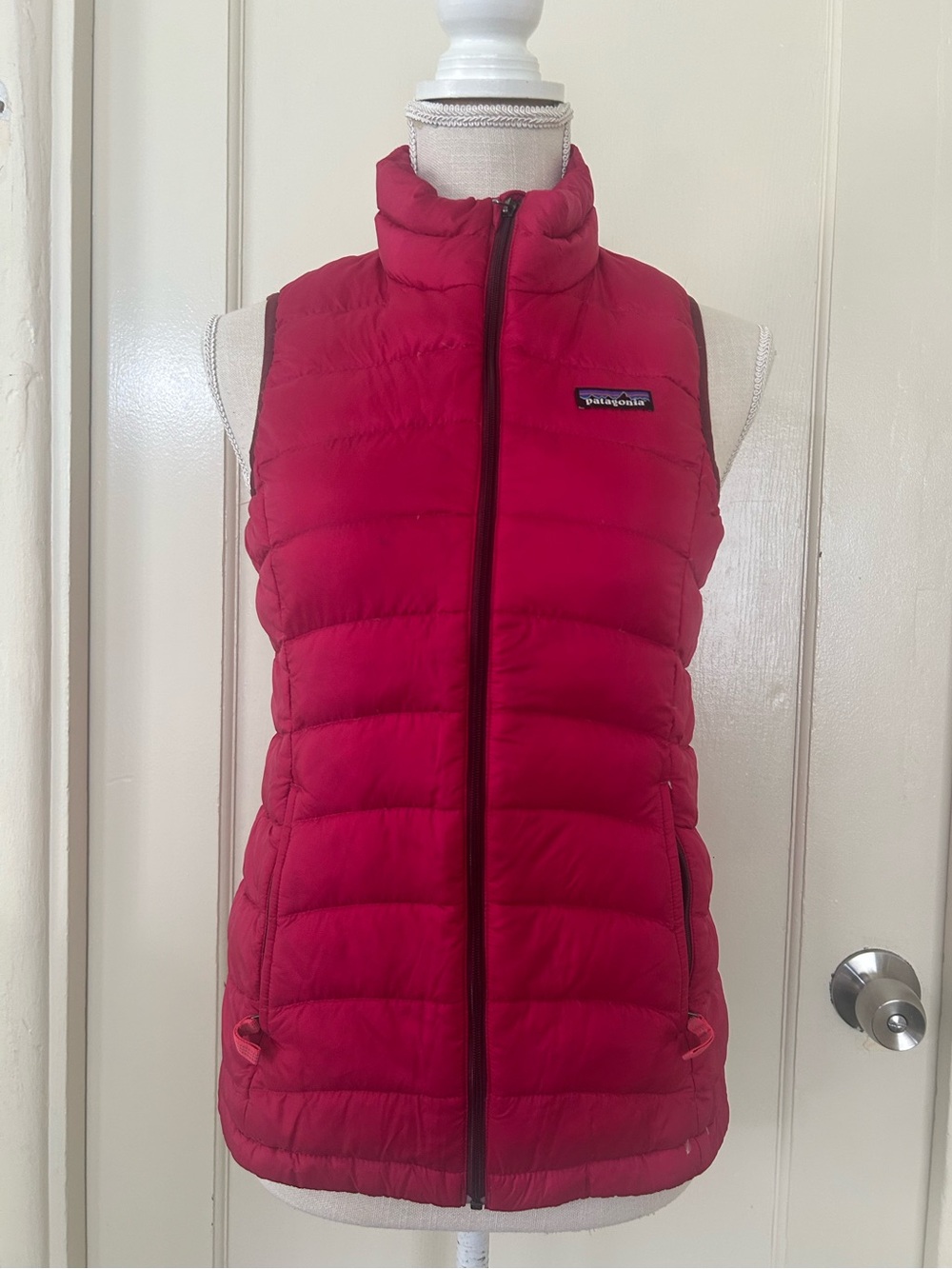 Patagonia Girls Red Quilted Down Vest